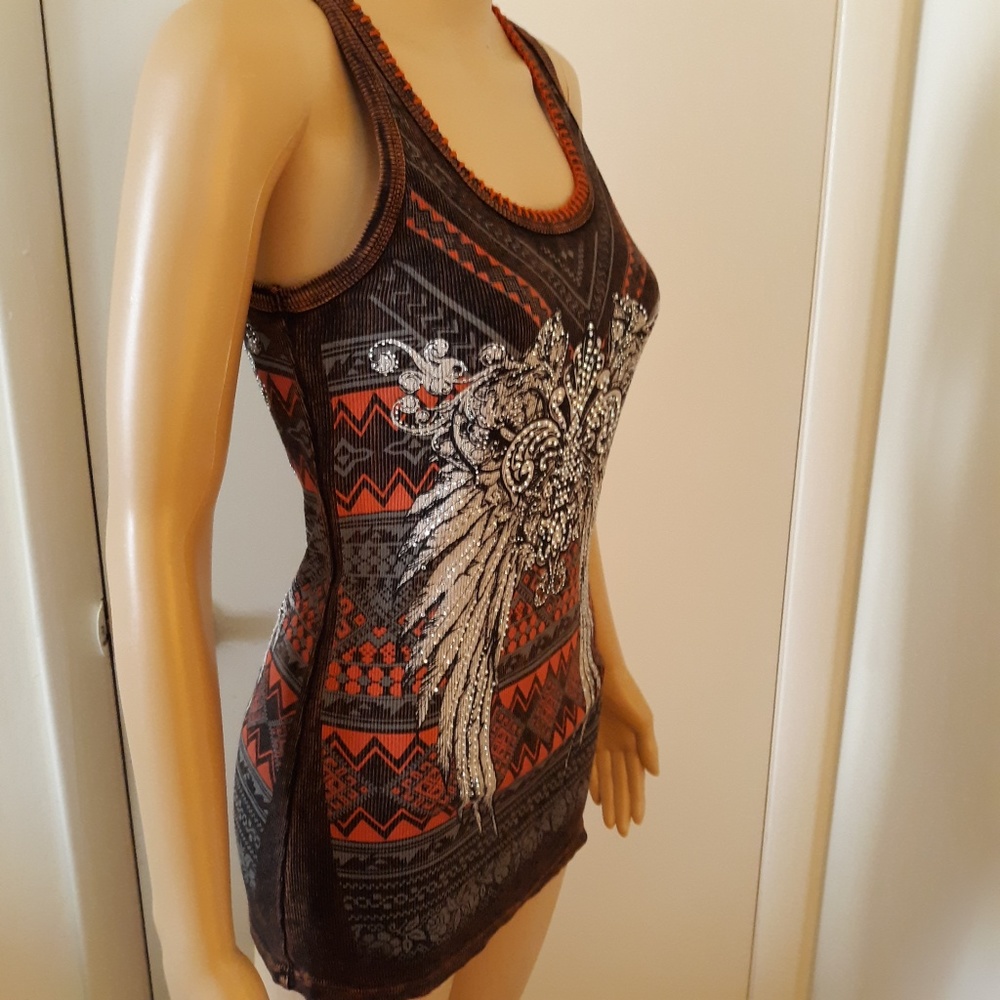 Vocal Sparkle Tank Top Size Medium
